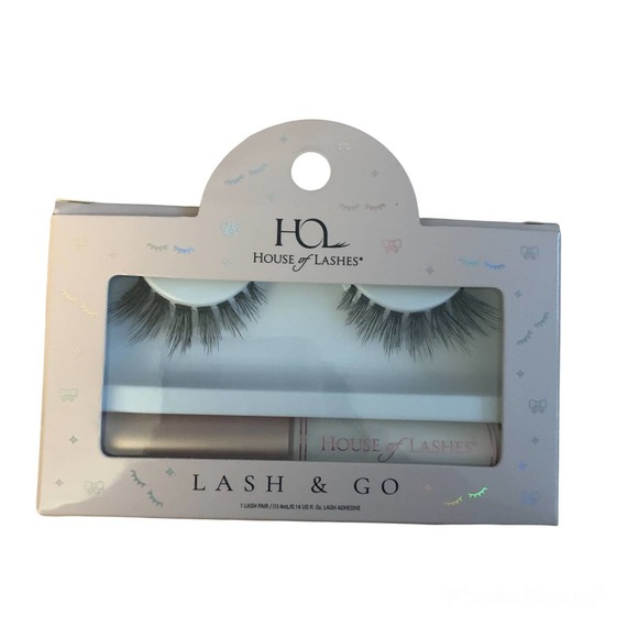 House of Lashes Siren Flare Lash & Go Kit False Faux Eyelashes Adhesive Wand New - Picture 2 of 10
